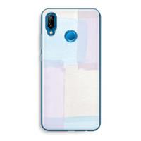 CaseCompany Square pastel: Huawei P20 Lite Transparant Hoesje