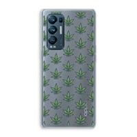 CaseCompany Weed: Oppo Find X3 Neo Transparant Hoesje