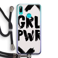 CaseCompany Girl Power #2: Huawei P Smart (2019) Transparant Hoesje met koord