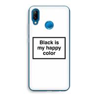 CaseCompany Black is my happy color: Huawei P20 Lite Transparant Hoesje