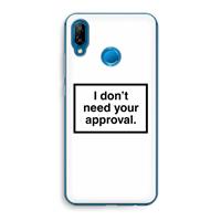 CaseCompany Don't need approval: Huawei P20 Lite Transparant Hoesje