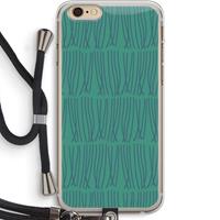 CaseCompany Swirls: iPhone 6 PLUS / 6S PLUS Transparant Hoesje met koord
