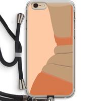 CaseCompany Bikini: iPhone 6 PLUS / 6S PLUS Transparant Hoesje met koord