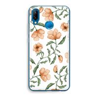 CaseCompany Peachy flowers: Huawei P20 Lite Transparant Hoesje