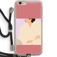 CaseCompany Cosy: iPhone 6 PLUS / 6S PLUS Transparant Hoesje met koord
