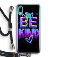CaseCompany Be Kind: Huawei P Smart (2019) Transparant Hoesje met koord