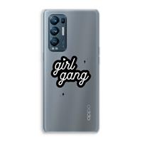 CaseCompany Girl Gang: Oppo Find X3 Neo Transparant Hoesje