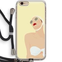 CaseCompany Summer: iPhone 6 PLUS / 6S PLUS Transparant Hoesje met koord