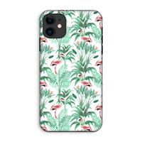 CaseCompany Flamingo bladeren: iPhone 11 Tough Case