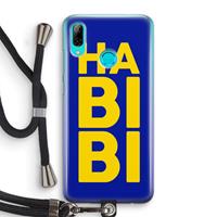 CaseCompany Habibi Blue: Huawei P Smart (2019) Transparant Hoesje met koord