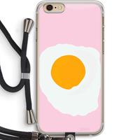 CaseCompany Sunny side up: iPhone 6 PLUS / 6S PLUS Transparant Hoesje met koord