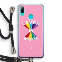 CaseCompany Het Leven Is Mooi: Huawei P Smart (2019) Transparant Hoesje met koord