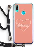 CaseCompany Forever heart: Huawei P Smart (2019) Transparant Hoesje met koord