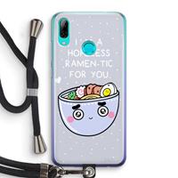 CaseCompany I'm A Hopeless Ramen-Tic For You: Huawei P Smart (2019) Transparant Hoesje met koord