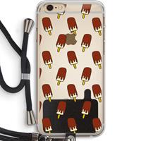 CaseCompany Yummy: iPhone 6 PLUS / 6S PLUS Transparant Hoesje met koord