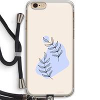 CaseCompany Leaf me if you can: iPhone 6 PLUS / 6S PLUS Transparant Hoesje met koord