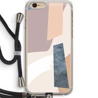 CaseCompany Luca: iPhone 6 PLUS / 6S PLUS Transparant Hoesje met koord