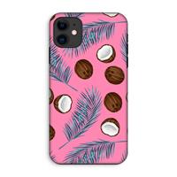 CaseCompany Kokosnoot roze: iPhone 11 Tough Case