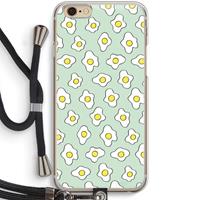 CaseCompany Spiegeleitjes: iPhone 6 / 6S Transparant Hoesje met koord