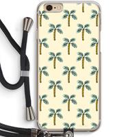 CaseCompany Paradise: iPhone 6 / 6S Transparant Hoesje met koord