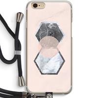 CaseCompany Creatieve toets: iPhone 6 / 6S Transparant Hoesje met koord