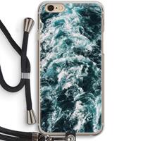 CaseCompany Zee golf: iPhone 6 / 6S Transparant Hoesje met koord