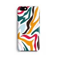 CaseCompany Colored Zebra: Volledig Geprint iPhone 7 Hoesje