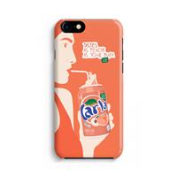 CaseCompany Peach please!: Volledig Geprint iPhone 7 Hoesje