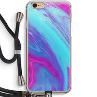 CaseCompany Zweverige regenboog: iPhone 6 / 6S Transparant Hoesje met koord