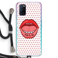 CaseCompany Yolo Denise: Oppo A92 Transparant Hoesje met koord