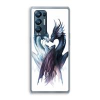 CaseCompany Yin Yang Dragons: Oppo Find X3 Neo Transparant Hoesje
