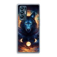 CaseCompany Wolf Dreamcatcher: Oppo Find X3 Neo Transparant Hoesje