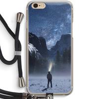 CaseCompany Wanderlust: iPhone 6 / 6S Transparant Hoesje met koord