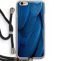 CaseCompany Pauw: iPhone 6 / 6S Transparant Hoesje met koord
