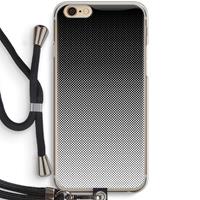 CaseCompany Musketon Halftone: iPhone 6 / 6S Transparant Hoesje met koord