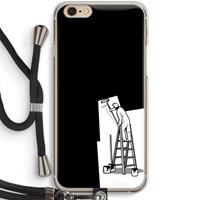 CaseCompany Musketon Painter: iPhone 6 / 6S Transparant Hoesje met koord