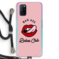 CaseCompany Badass Babes Club: Oppo A92 Transparant Hoesje met koord