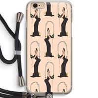 CaseCompany Pop Some Kim: iPhone 6 / 6S Transparant Hoesje met koord