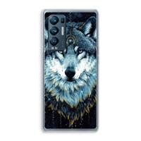 CaseCompany Darkness Wolf: Oppo Find X3 Neo Transparant Hoesje