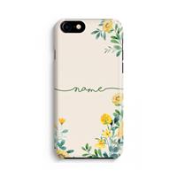 CaseCompany Gele bloemen: Volledig Geprint iPhone 7 Hoesje