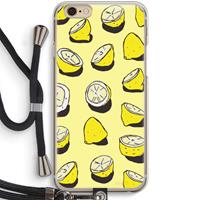 CaseCompany When Life Gives You Lemons...: iPhone 6 / 6S Transparant Hoesje met koord