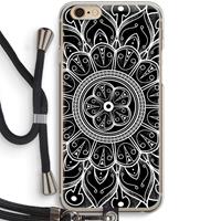 CaseCompany Roses Are Red: iPhone 6 / 6S Transparant Hoesje met koord