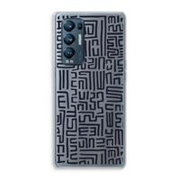 CaseCompany Moroccan Print: Oppo Find X3 Neo Transparant Hoesje