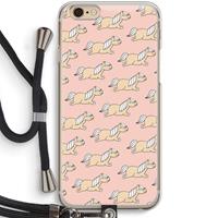 CaseCompany Ponys: iPhone 6 / 6S Transparant Hoesje met koord