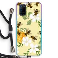 CaseCompany No flowers without bees: Oppo A92 Transparant Hoesje met koord