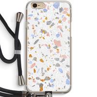 CaseCompany Terrazzo N°8: iPhone 6 / 6S Transparant Hoesje met koord