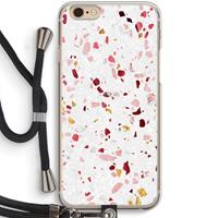 CaseCompany Terrazzo N°9: iPhone 6 / 6S Transparant Hoesje met koord