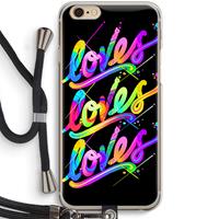 CaseCompany Loves: iPhone 6 / 6S Transparant Hoesje met koord