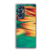 CaseCompany Green Inferno: Oppo Find X3 Neo Transparant Hoesje