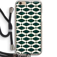 CaseCompany Moroccan tiles: iPhone 6 / 6S Transparant Hoesje met koord